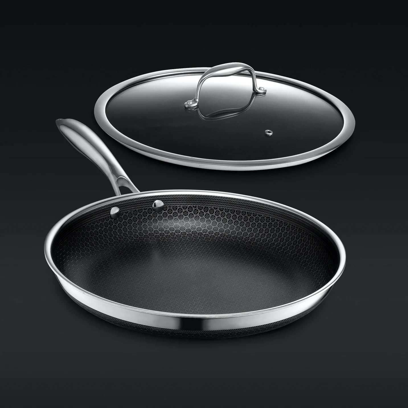 Hybrid Fry Pan with Lid, 30 cm
